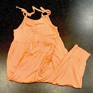 Kate Quinn 2T tie strap coral romper